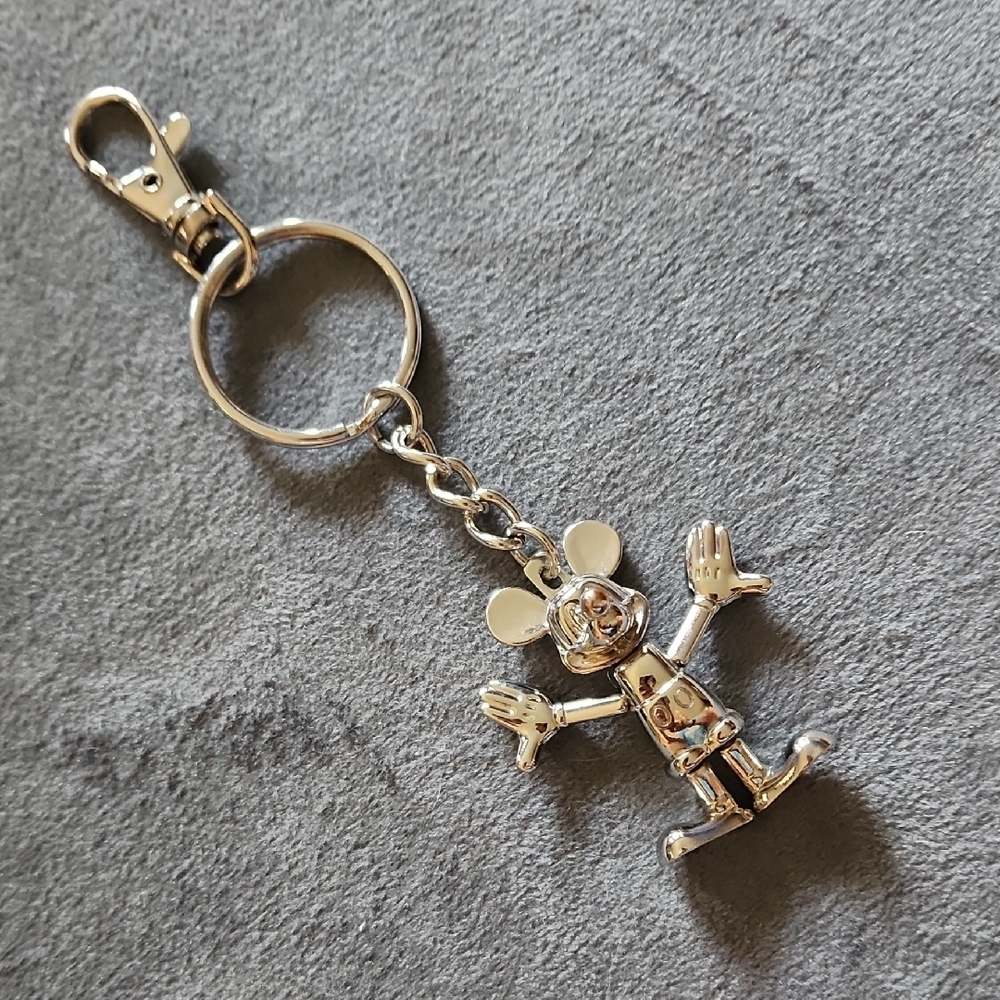 Disney Silver Mouse Keychain